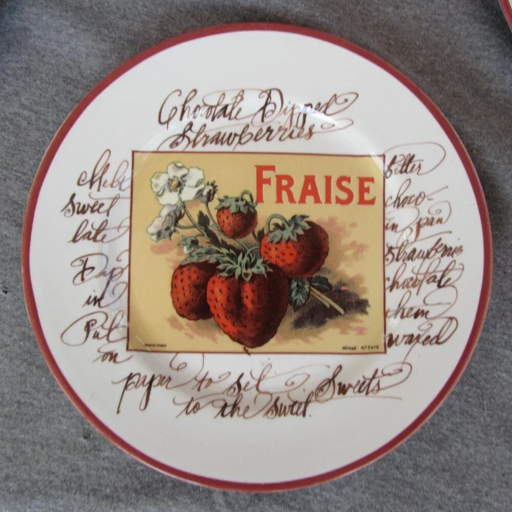 Williams Sonoma Rosanna Italy fruit plates set of 6 (W3262)